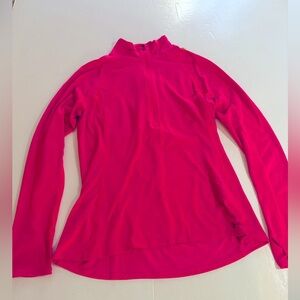 UNDER ARMOUR Hot Pink Quarter Zip TOP L
